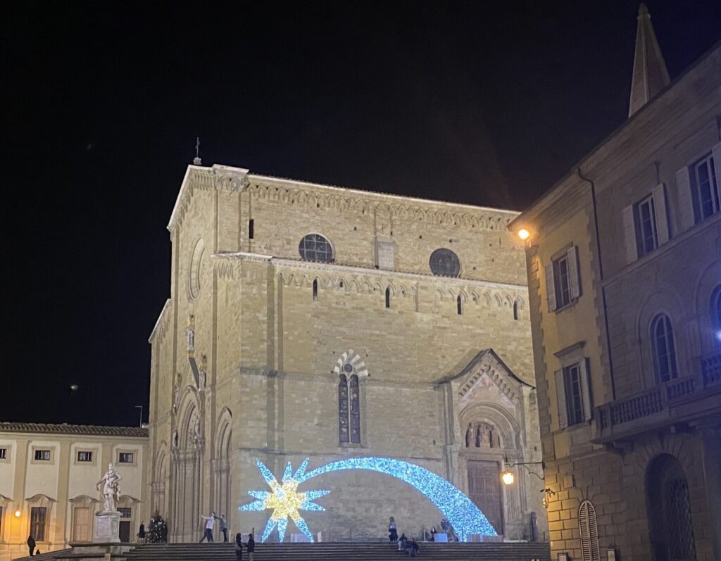 Arezzo Cathedral at Christmas